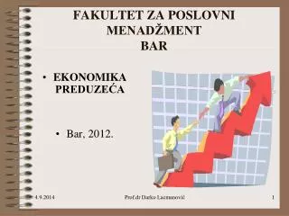 fakultet za poslovni menad ment bar