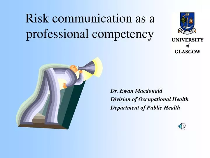 risk communication as a professional competency