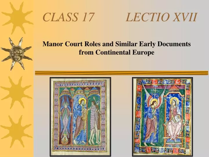 class 17 lectio xvii