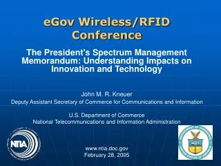 eGov Wireless/RFID Conference
