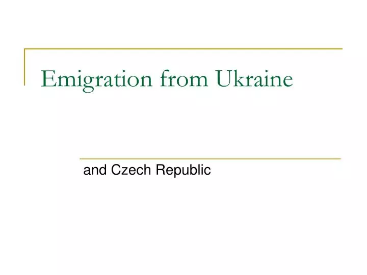 emigration from ukraine
