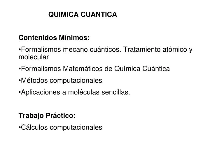 quimica cuantica