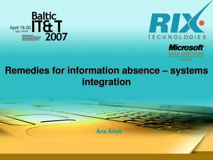 remedies for information absence systems integration