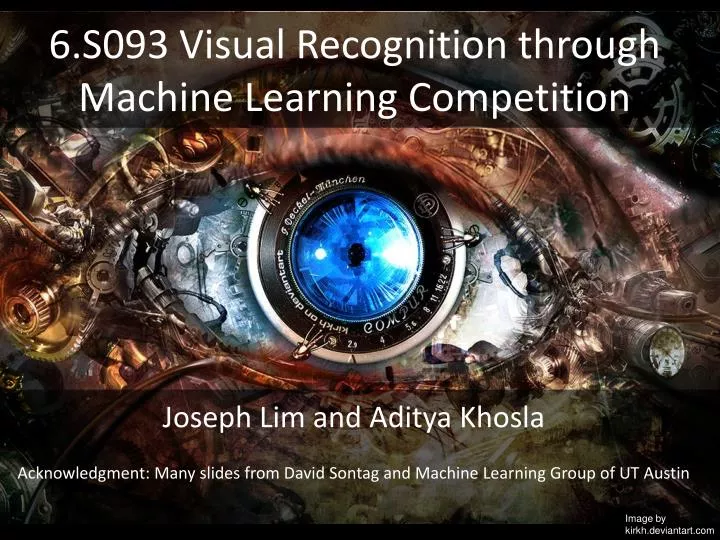 6 s093 visual recognition through machine learning competition