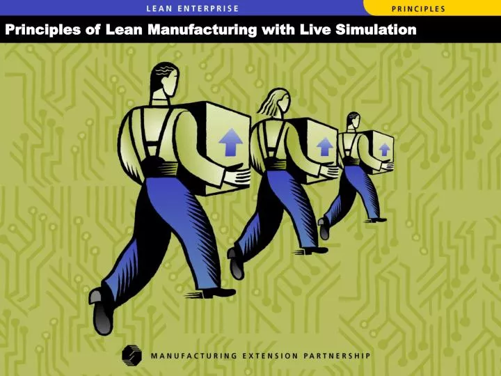 principles of lean manufacturing with live simulation
