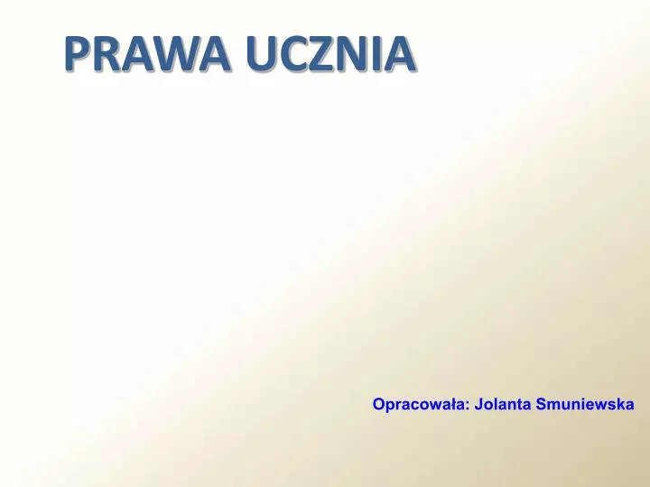 prawa ucznia