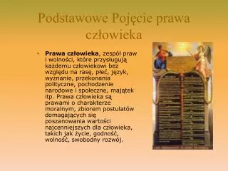 podstawowe poj cie prawa cz owieka