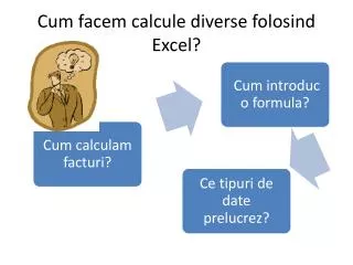 cum facem calcule diverse folosind excel