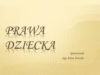 o pracowa a m gr anna strzelec