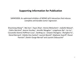 Supporting Information for Publication