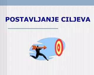 POSTAVLJANJE CILJEVA