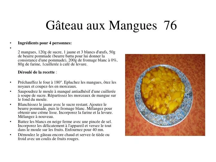 g teau aux mangues 76