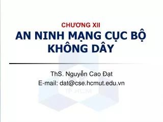 ch ng xii an ninh m ng c c b kh ng d y