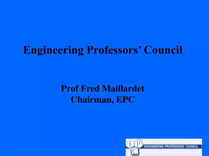 engineering professors council