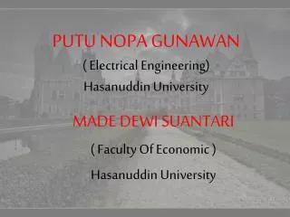 putu nopa gunawan electrical engineering hasanuddin university