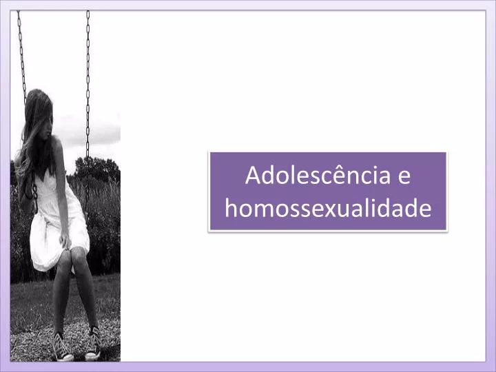 adolesc ncia e homossexualidade