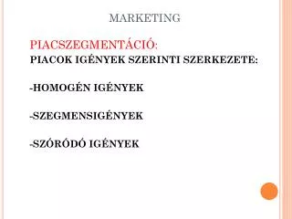 marketing