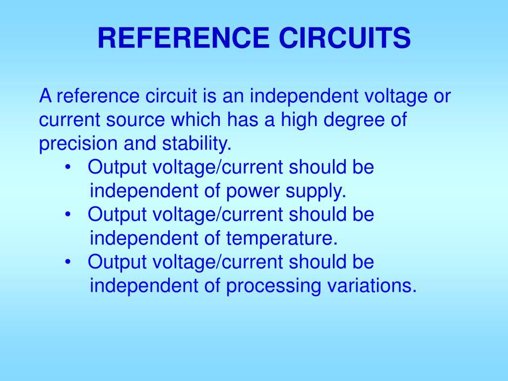 PPT - REFERENCE CIRCUITS PowerPoint Presentation, free download - ID ...