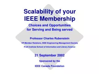 Scalability of your IEEE Membership