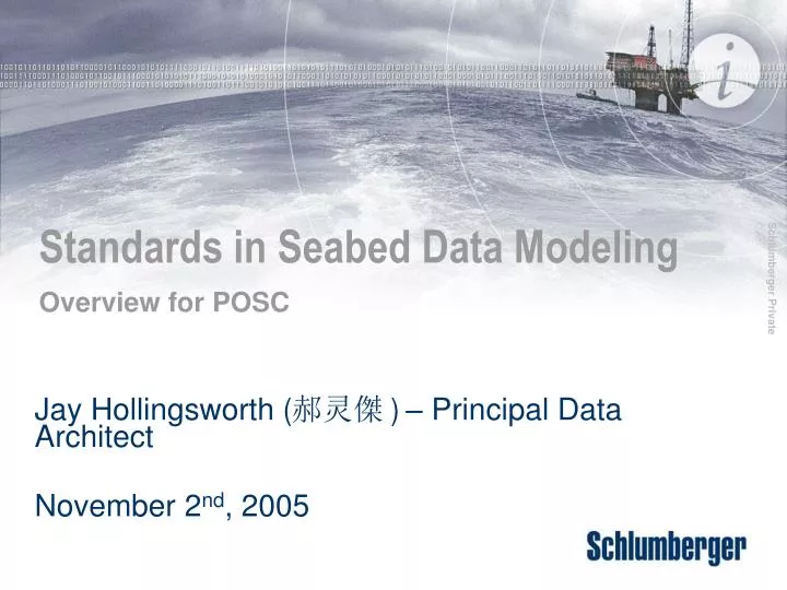 standards in seabed data modeling overview for posc