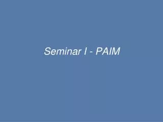 seminar i paim