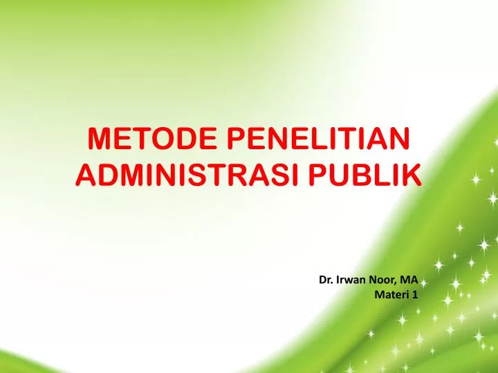 metode penelitian administrasi publik