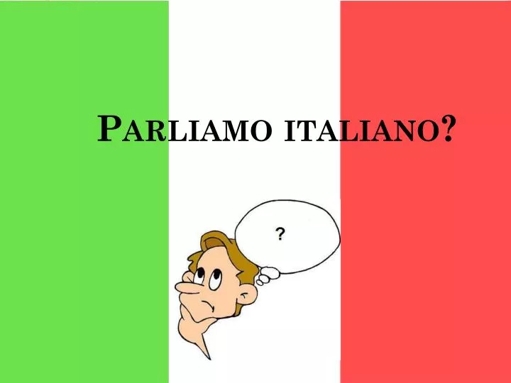 parliamo italiano
