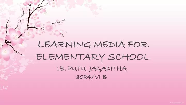 learning media for elementary school