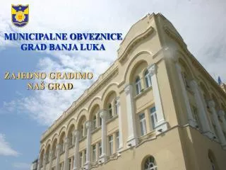 MUNICIPALNE OBVEZNICE GRAD BANJA LUKA