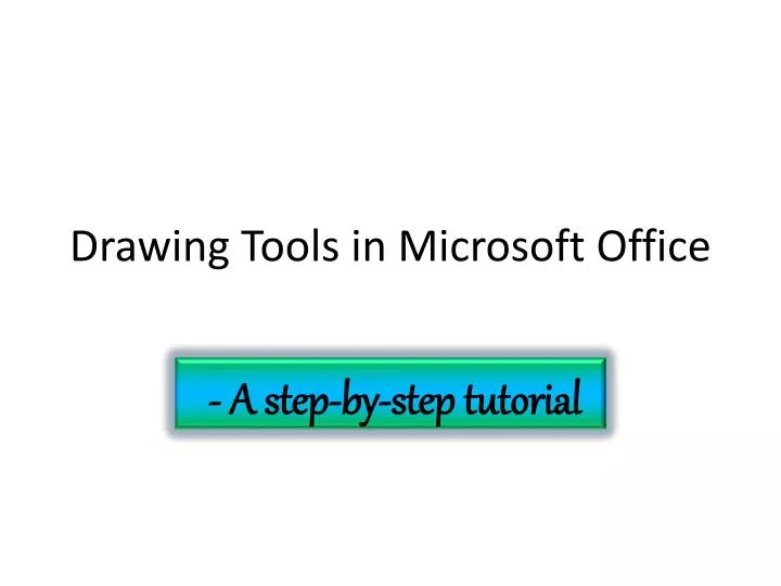 drawing tools in microsoft office