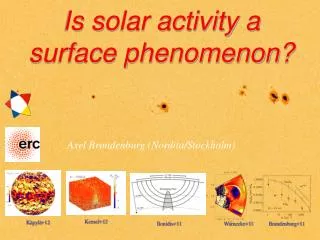 Is solar activity a surface phenomenon?