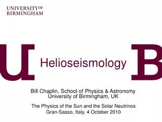 Helioseismology