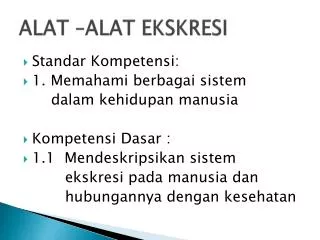 alat alat ekskresi