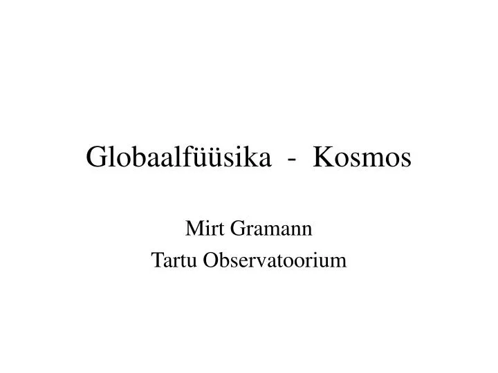 globaalf sika kosmos