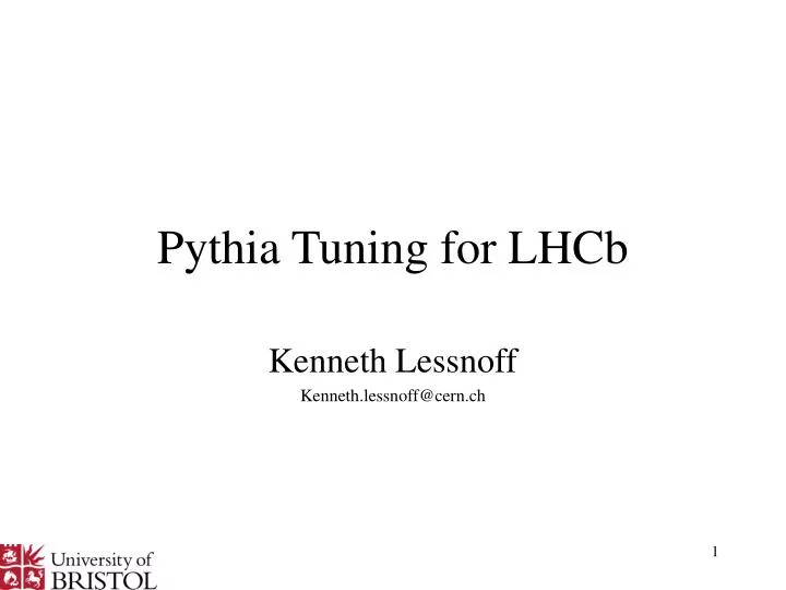 pythia tuning for lhcb