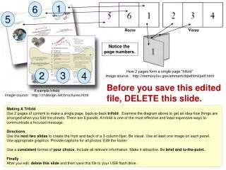 Making A Trifold