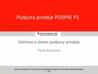 podpora prodeje podpr p1