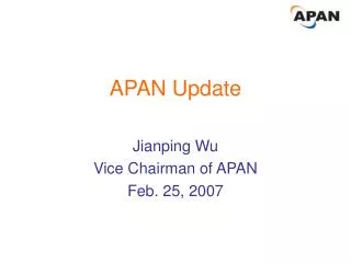 APAN Update