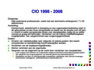 cio 1998 2008
