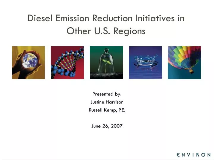 diesel emission reduction initiatives in other u s regions