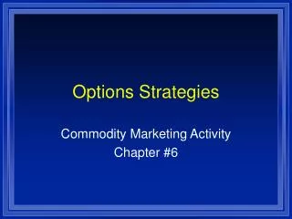 Options Strategies