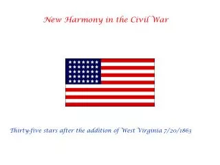 New Harmony in the Civil War