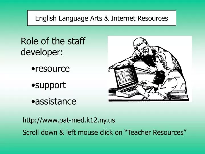 english language arts internet resources