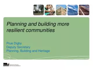 Planning and building more resilient communities