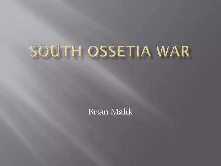 south ossetia war
