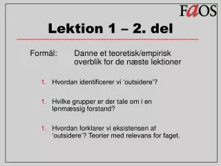 lektion 1 2 del