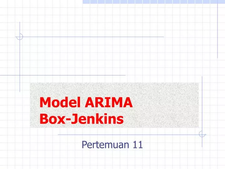 model arima box jenkins