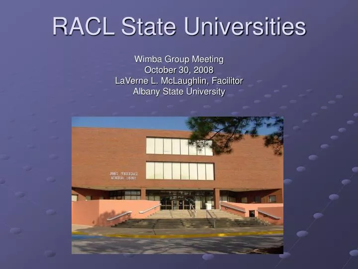 racl state universities