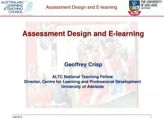 Geoffrey Crisp ALTC National Teaching Fellow