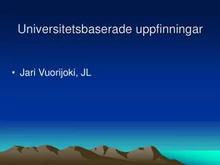universitetsbaserade uppfinningar